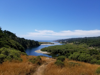Gualala River towards the sea end.
